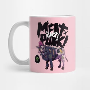 Meat is not punk! Cow version Mug